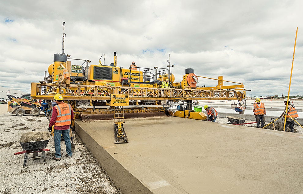 Concrete paving